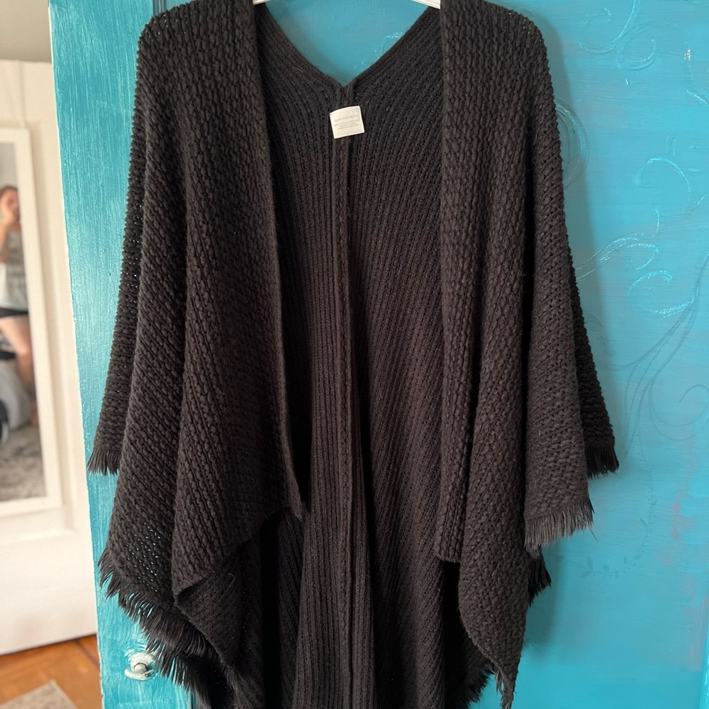 Van Heusen Black Women's Poncho